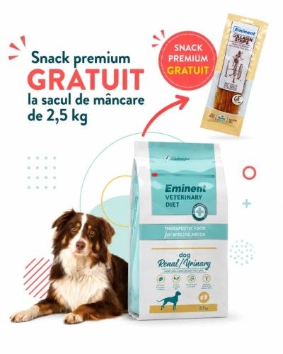 Dieta veterinara caini, Eminent Veterinary Diet Dog, Renal, Urinary, 2.5 kg