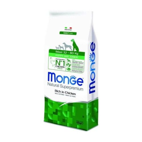 Hrana uscata caini, Monge Natural Superpremium All Breeds Maxi Puppy, Pui, 12 kg