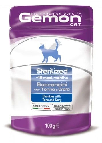 Gemon Chunkies Sterilised Cat, Ton si Dorada, 100 g
