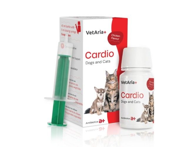 VetAria+ Cardio Caini si Pisici 45 ml