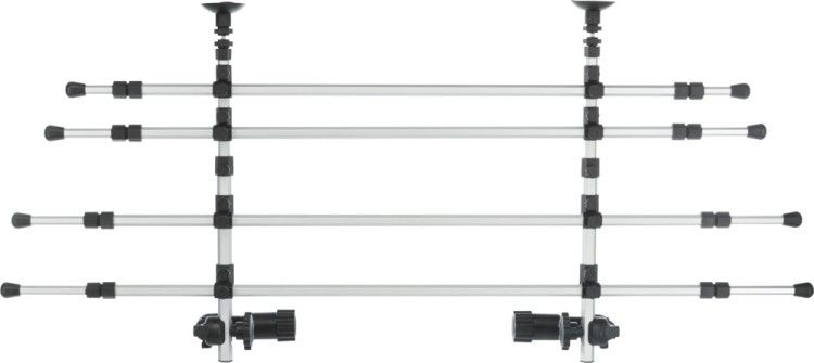 Grilaj Auto 105-172 cm/46-60 cm Gri/Negru 13172
