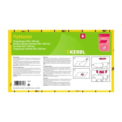 Hartie Adeziva Muste cu Atractant 59.5x30 cm, Albert Kerbl