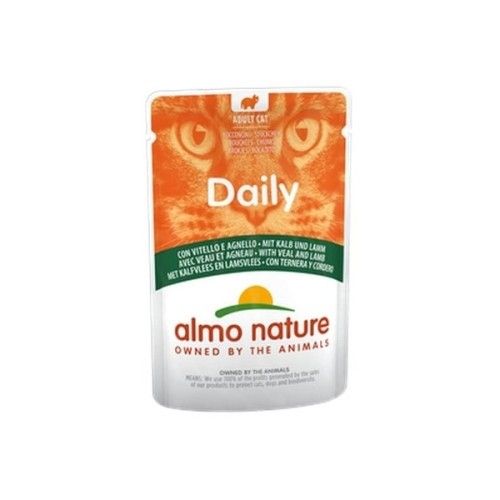 Hrana umeda pisici Almo Nature Daily Plic Vitel si Miel, 70 g