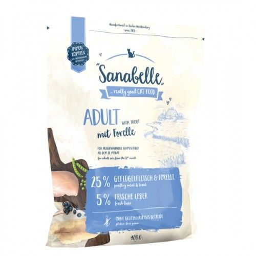 Hrana uscata pisici, Sanabelle Adult, Pastrav, 400 g