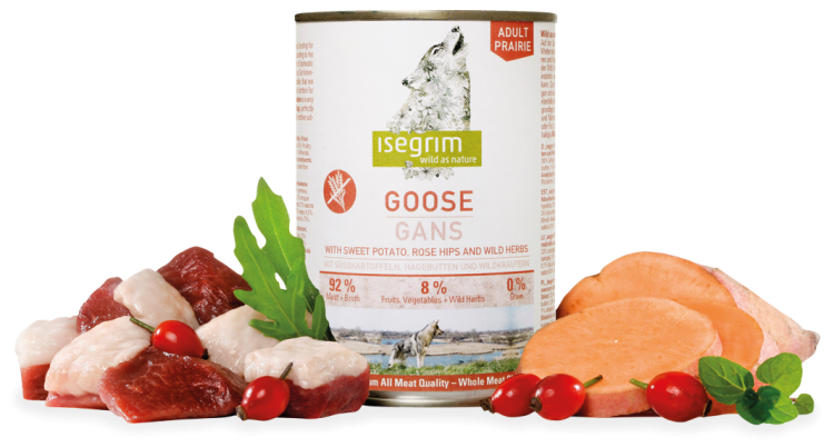 Hrana umeda, Isegrim Dog Adult Goose, 800 g