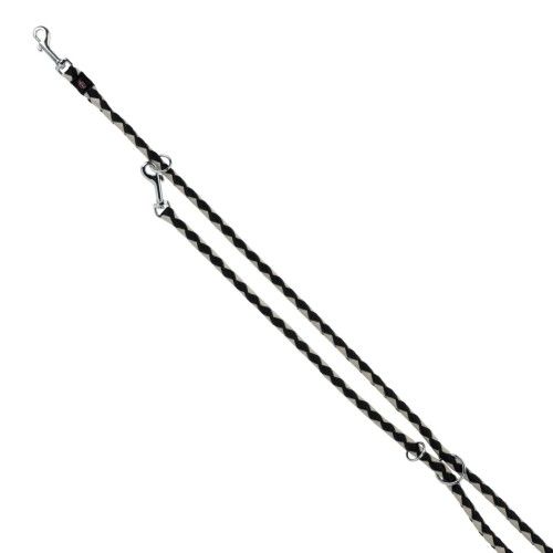 Lesa Coarda Cavo Reglabila 2 m/12 mm Negru/Gri 14351