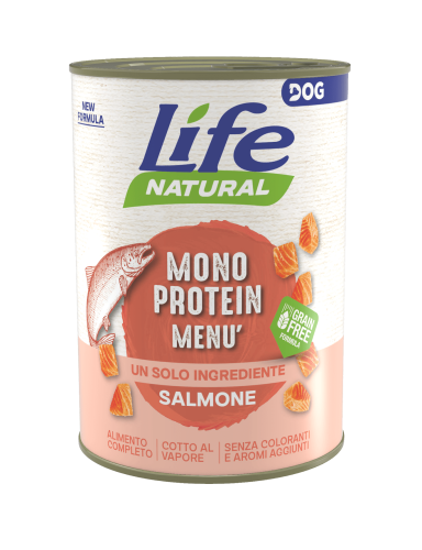 Hrana Umeda Caini, Life Dog Nutrition Monoprotein, Somon, 400 g