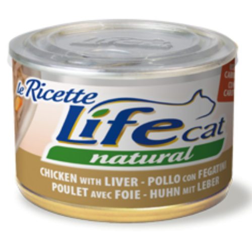 Hrana Umeda Pisici, Life Cat, Pui, Ficat & Morcov, 150 g