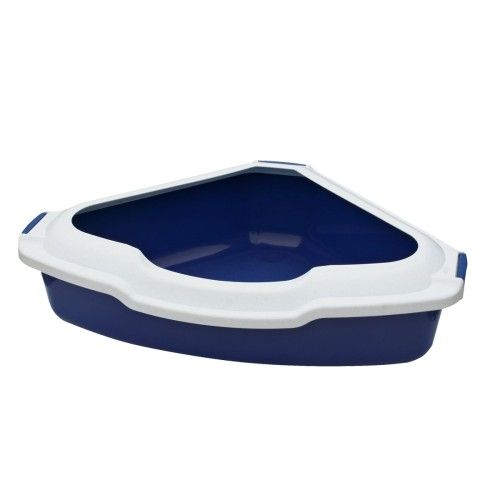 Happet Litiera de Colt cu Rama, 56x43x14 cm, Albastru
