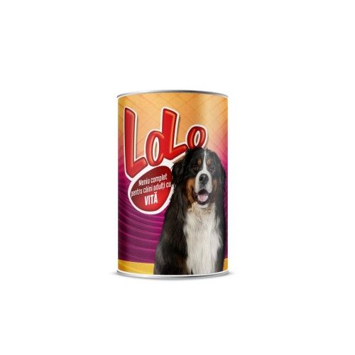 Hrana Umeda Completa pentru Caini Adulti, Lolo, Carne de Vita, 415 g