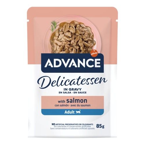 Hrana Umeda Pisici, Advance Cat Wet Delicatessen, Somon, 85 g