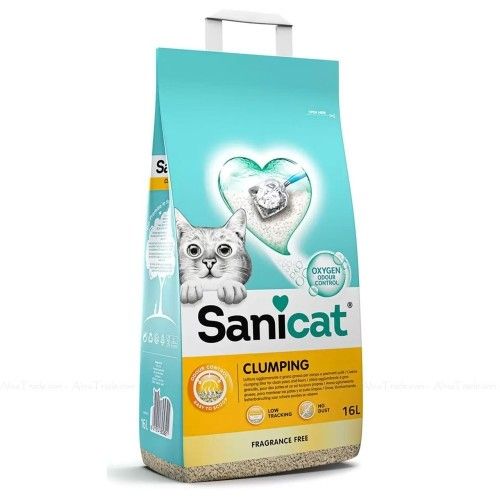 Nisip pentru litiera, Sanicat Clumping Marseille, 16 L