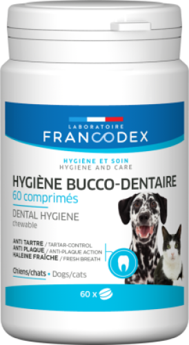 Francodex, pasta de dinti masticabila dog/ cat, 60 tablete