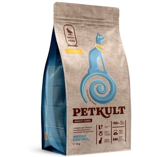 Hrana Uscata Petkult Adult Care Weight Control Pisici, Pui, 2 kg