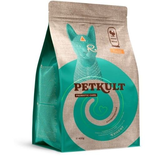 Hrana Uscata Petkult Probiotic Care Exigent Fresh Pisici, Curcan, 400 g