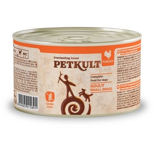 Hrana Umeda Caini, Petkult Dog Mini Adult Curcan, 185 g