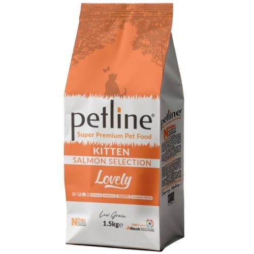 Hrana uscata pisici, Petline Lovely Kitten, Somon, 1.5 kg