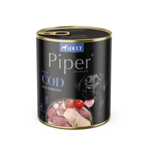 Piper Adult Dog, Cod si Tomate, 800 g
