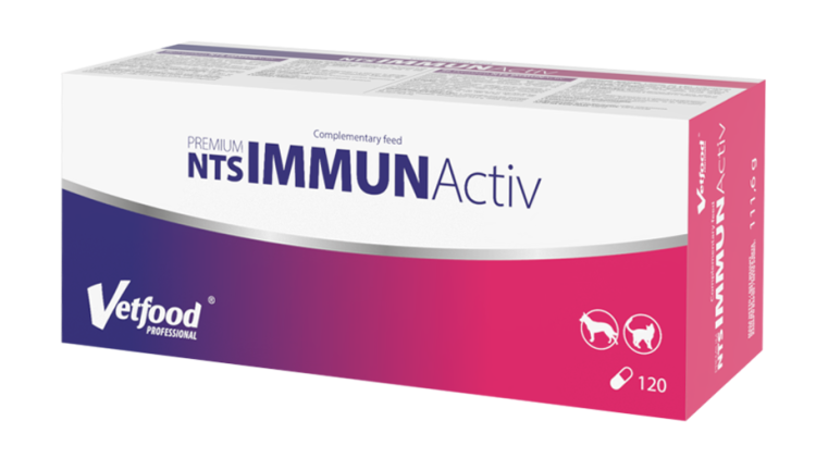 VetFood NTS Diet Immunactiv Anticahectic, 120 capsule
