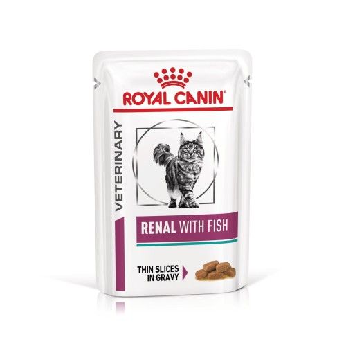 ROYAL CANIN Renal Fish, dieta veterinara, plic hrana umeda pisici, sistem renal, 85 g