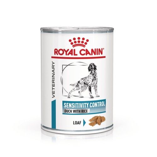 ROYAL CANIN Sensitivity Control Rata & Orez, XS-XL, dieta veterinara, conserva hrana umeda caini, afectiuni dermatologice, (pate), 410 g