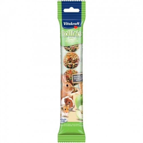 Recompensa pentru rozatoare, Vitakraft Rollinis Mere, 40 g