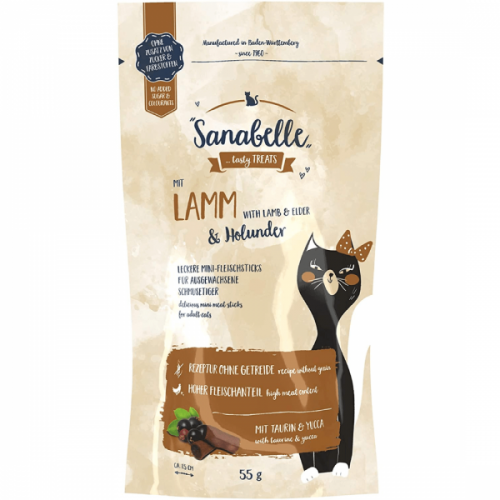 Recompense pisici, Sanabelle Snack, Miel si Soc, 55 g