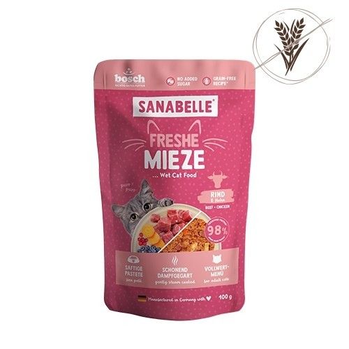 Hrana umeda pisici, Sanabelle, Vita si Pui, 100 g