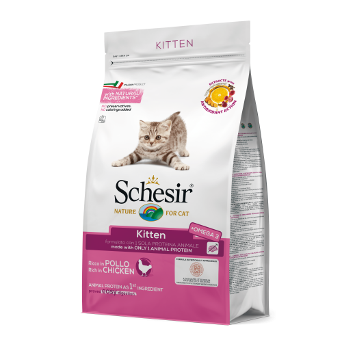 Hrana uscata pisici, Schesir Kitten Pui, 10 kg