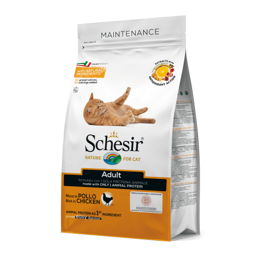 Hrana uscata pisici, Schesir Cat Maintenance Chicken, 10 kg