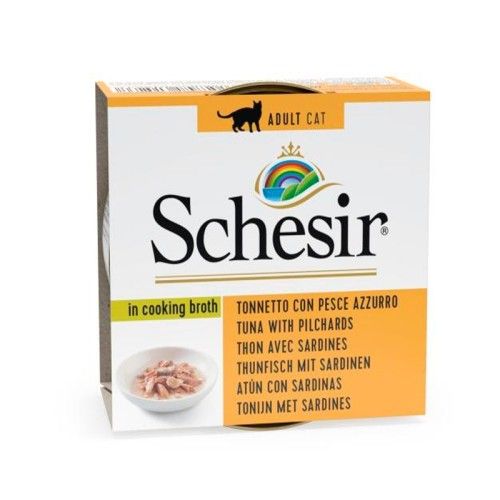 Hrana umeda pisici, Schesir Cat Tuna with Pelagic Fish, 70 g