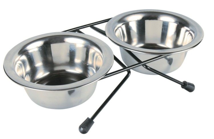 Set 2 buc Castron Inox In Suport 0.2 L/10 cm