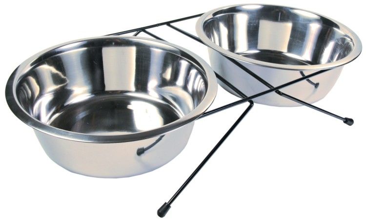 Set 2 buc Castron Inox In Suport 2.8 l/24 cm 24834