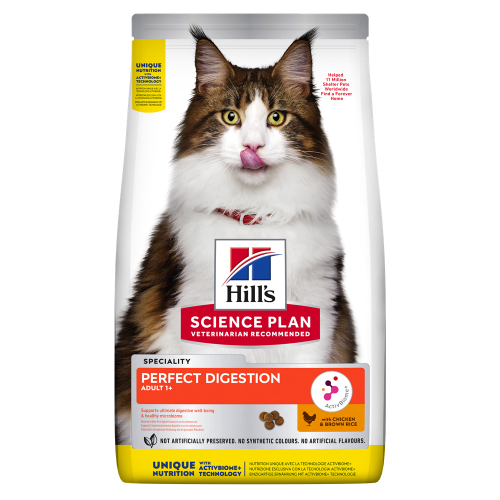 Hrana uscata pisici, Hill's Science Plan Feline Adult Perfect Digestion, 7 kg