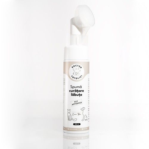 Spuma curatare labute fara clatire Doctor Totolici, 200 ml