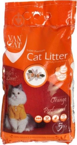 Nisip igienic, Vancat Orange Compact, 5 kg