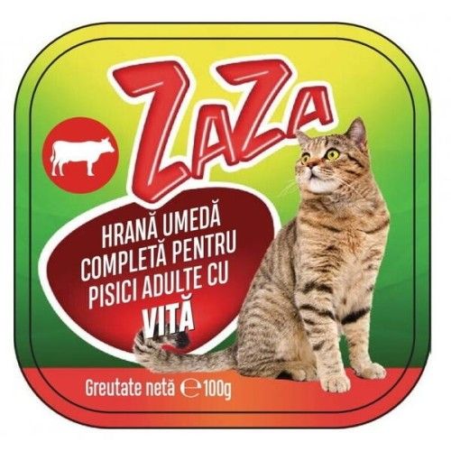 Hrana Umeda Completa pentru Pisici, Zaza, Vita, 100 g