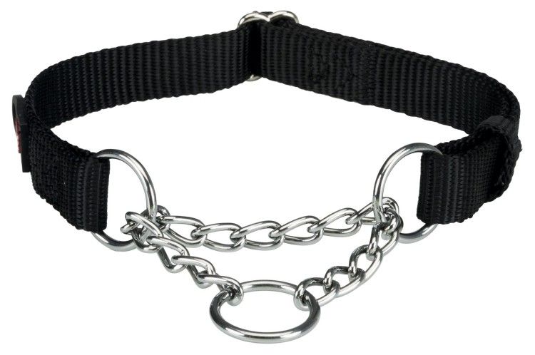 Zgarda Chinga cu Lant Strangulanta 45-70 cm/25 mm Negru 202901