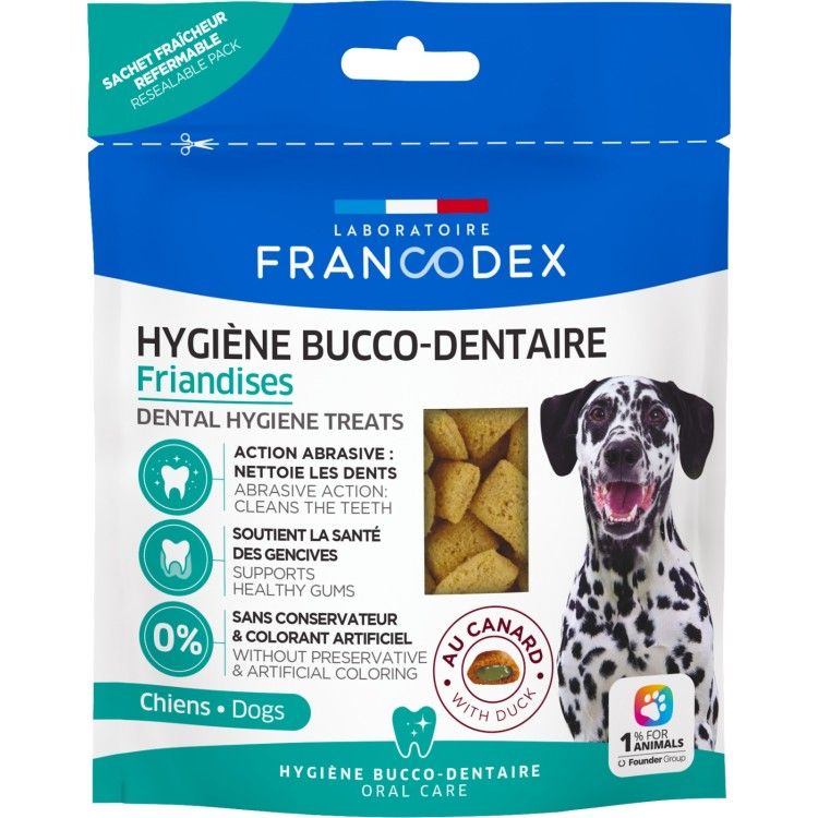 Francodex, recompense pentru igiena dentara, caini, 75 g (Delicii - Caini)