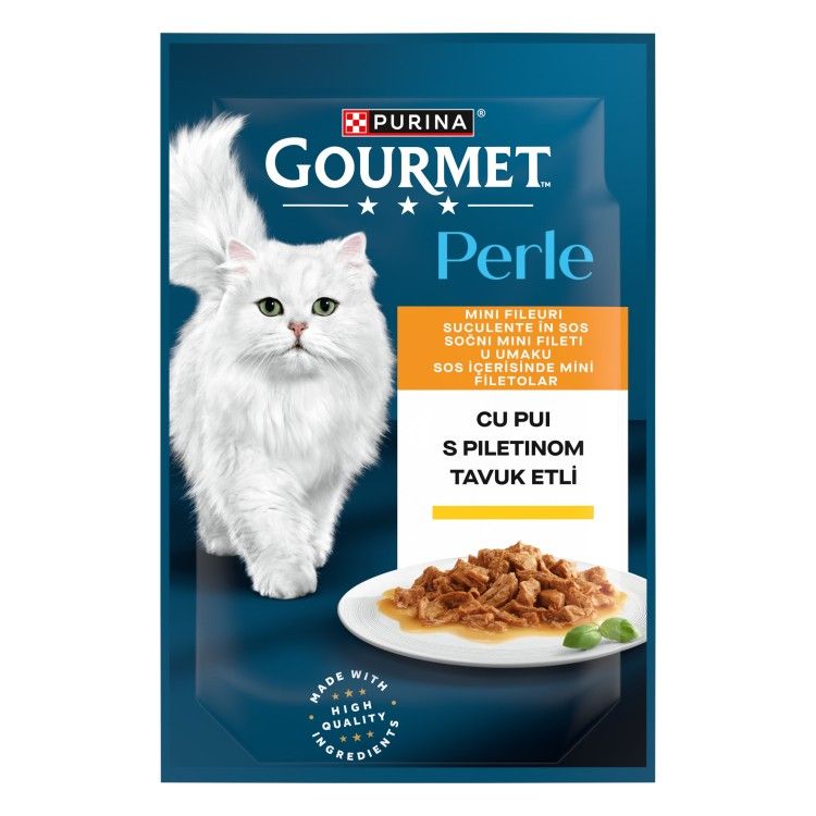 GOURMET PERLE cu Pui in sos, 85 g (Hrana Umeda - Pisici)
