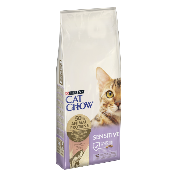 PURINA CAT CHOW Sensitive, Somon, 15 kg - main