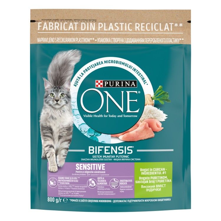ONE SENSITIVE Cat Turkey&Rice 8x800g UA