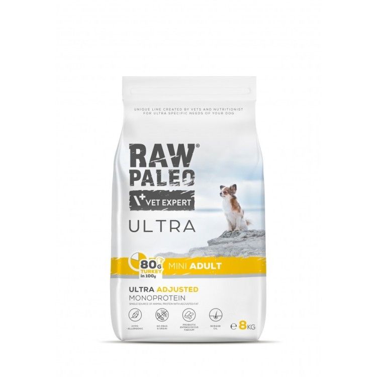 Raw Paleo Ultra Turkey Mini Adult, 8 kg