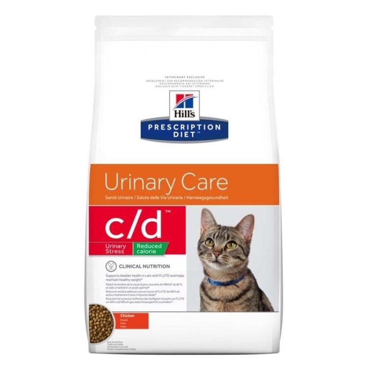 Hill's PD c/d Urinary Stress Reduced Calorie Urinary Care hrana pentru pisici 8 kg