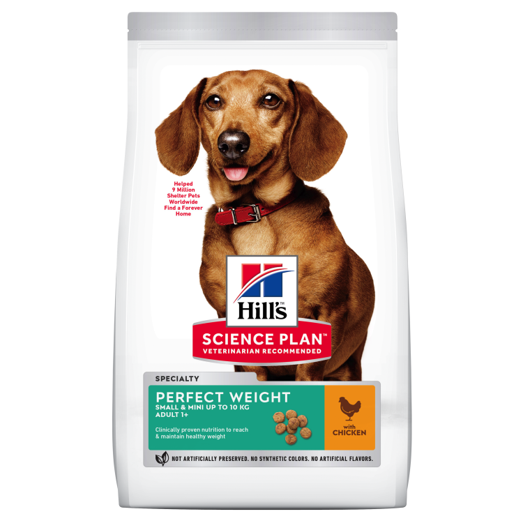 Hill's SP Canine Adult Perfect Weight Small and Mini Chicken, 1.5 kg - punga