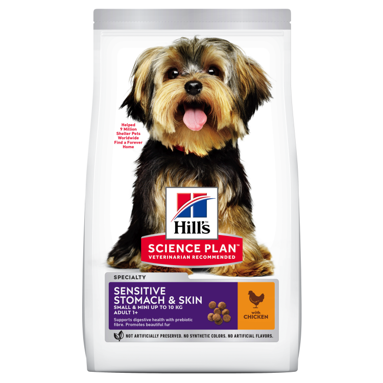 Hill's SP Canine Adult Small and Mini Sensitive Stomach and Skin Chicken, 6 kg - sac