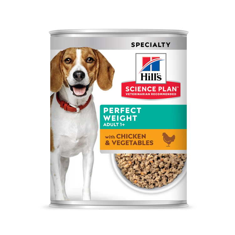 Hill's SP Canine Adult Perfect Weight Chicken and Vegetables, 363 g - conserva