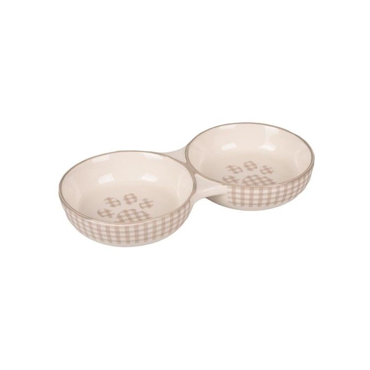 CASTRON DUBLU CERAMIC MYLO ALB-CREM 2X11CM 145ML/560696/(4/bax)(36/cut) (Castroane)