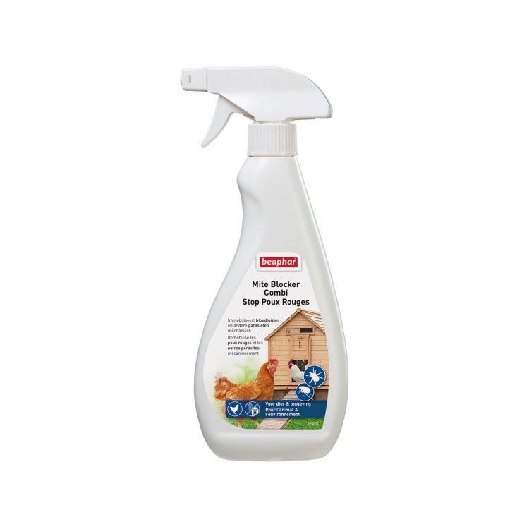 BEAPHAR SPRAY AP RED MITE BLOCKER COMBI PASARI 500ML/13287/1000307 (6buc/bax) (Farmacie - Antiparazitare)