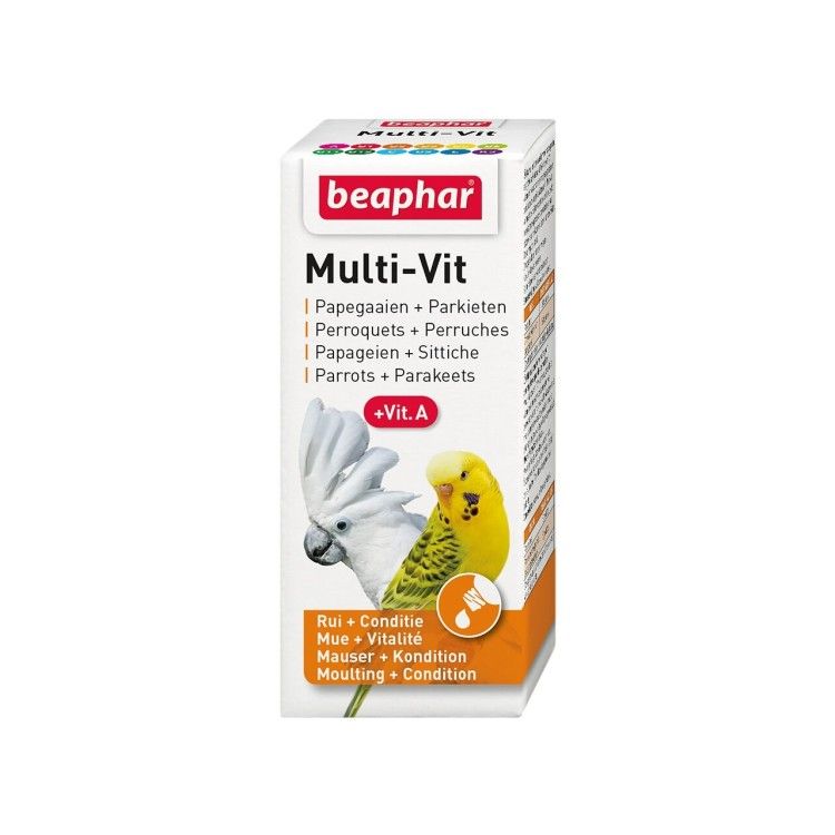 BEAPHAR MULTI-VIT SIROP PERUSI+NIMFE 20ML/16104 (6buc/bax) (Farmacie - Pasari)